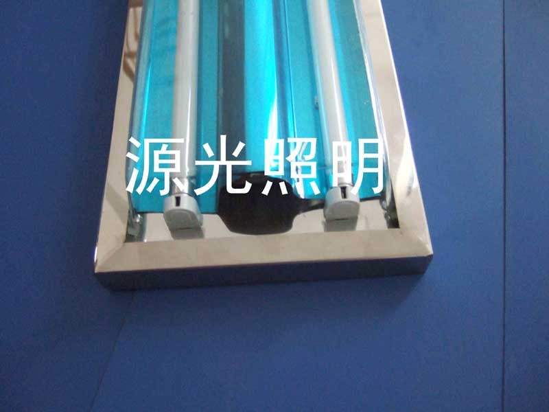 供应东莞T5不锈钢双管吸顶净化灯具
